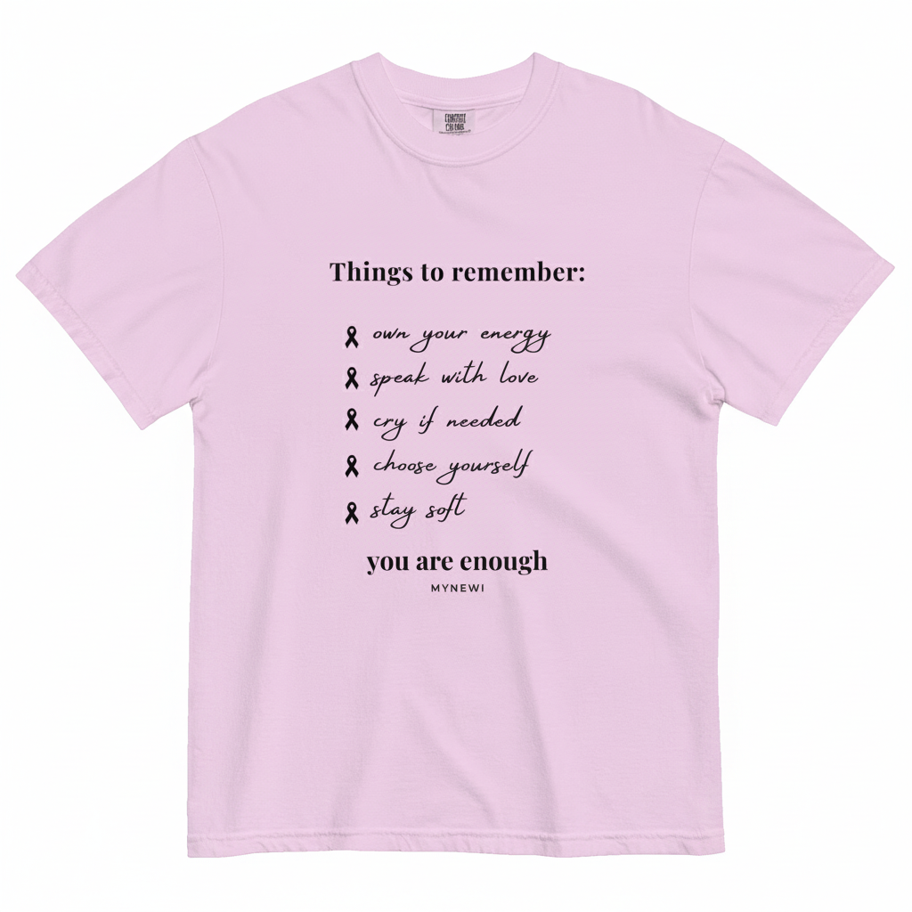 Produktbild MYNEWI "Things to remember" T-Shirt