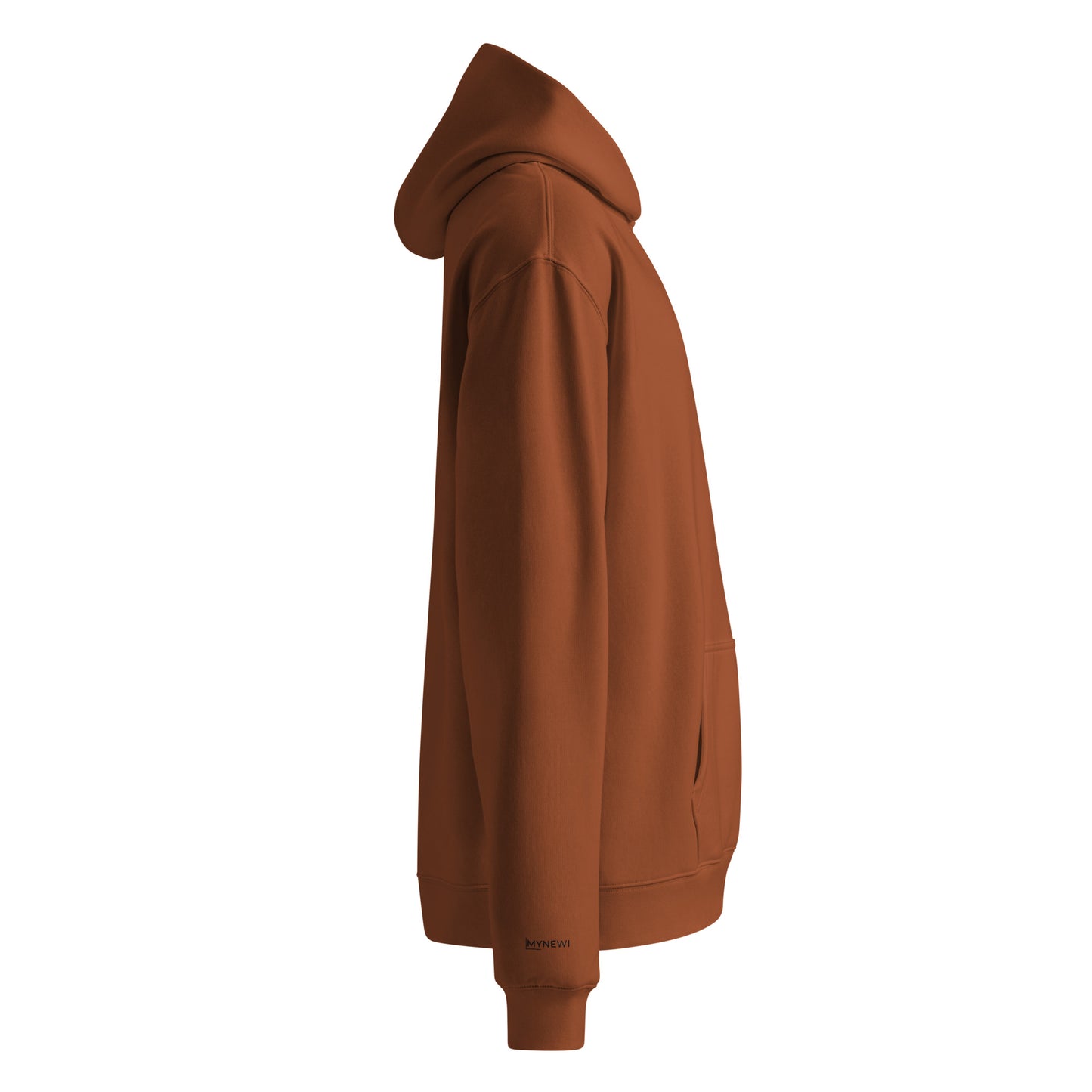 MYNEWI Stickerei Schwarz am rechten Handgelenk Clay Oversized Hoodie