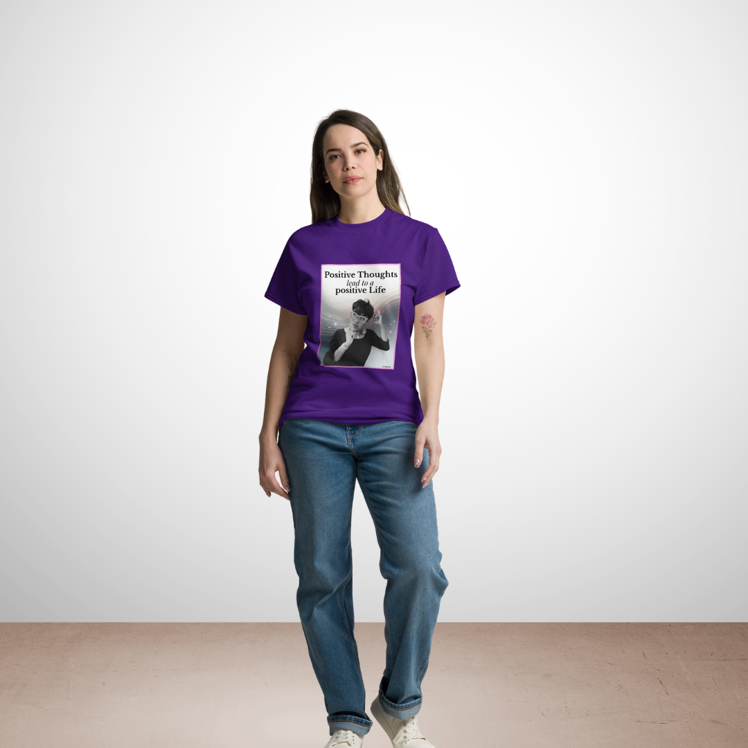 Positive thoughts lead to a positive life | T-Shirt | Empowerment Kollektion