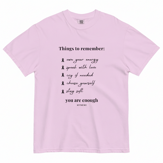 Produktbild MYNEWI "Things to remember" T-Shirt